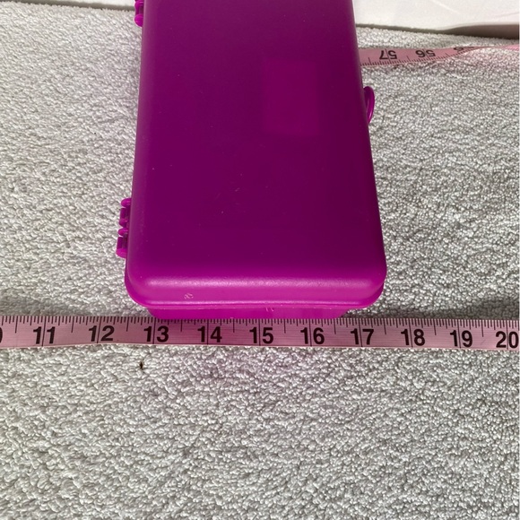 Vintage Caboodles Small Pink Hard Plastic Makeup Kit Organizer - Picture 5 of 12